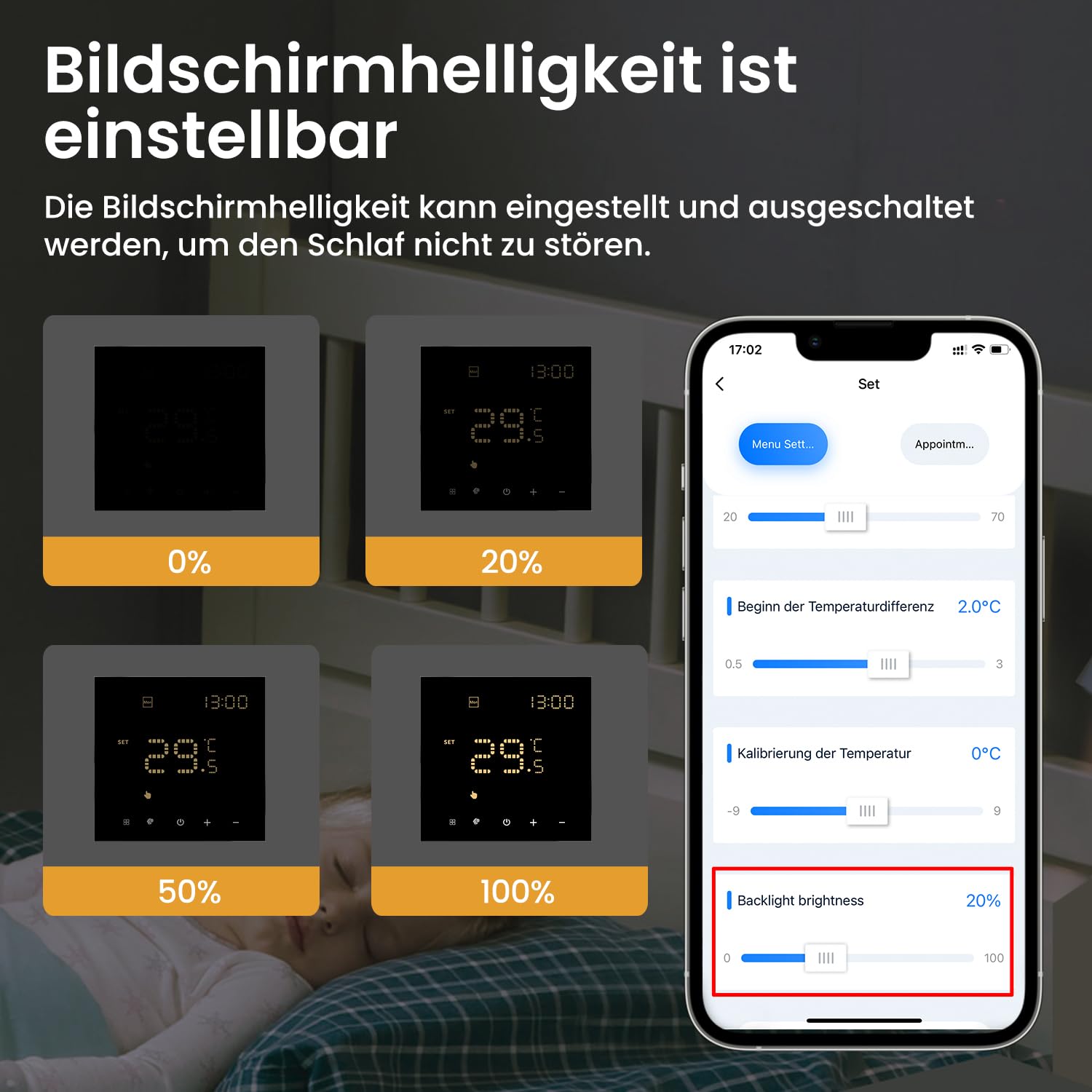 Smart WiFi Thermostat für Wasser-Fußbodenheizung und Gasboiler, Programmierbar Raumthermostat Unterstützen Alexa, Google Home Sprachsteuerung und Smart Life App Fernbedienung (2,4-GHz-WiFi)