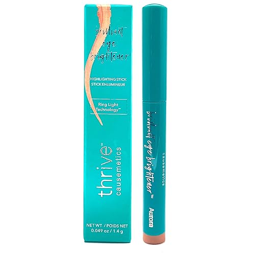 Thrive Causemetics Abrillantador de ojos en barra, brillo de oro rosa, Aurora
