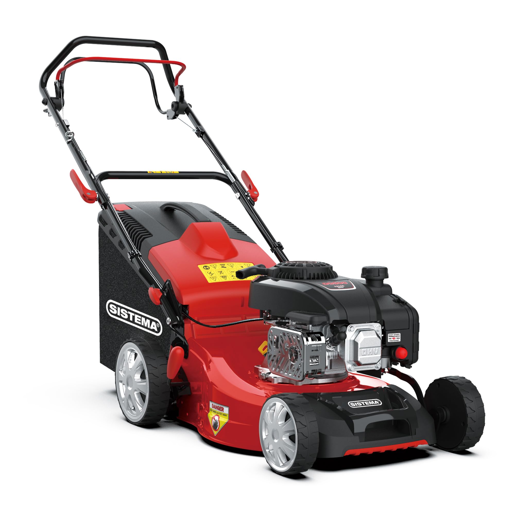 SISTEMA® – Tagliaerba semovente con motore a benzina 4T 131cc OHV DG500, taglio 41 cm | Mod. SPL-TR 410-131