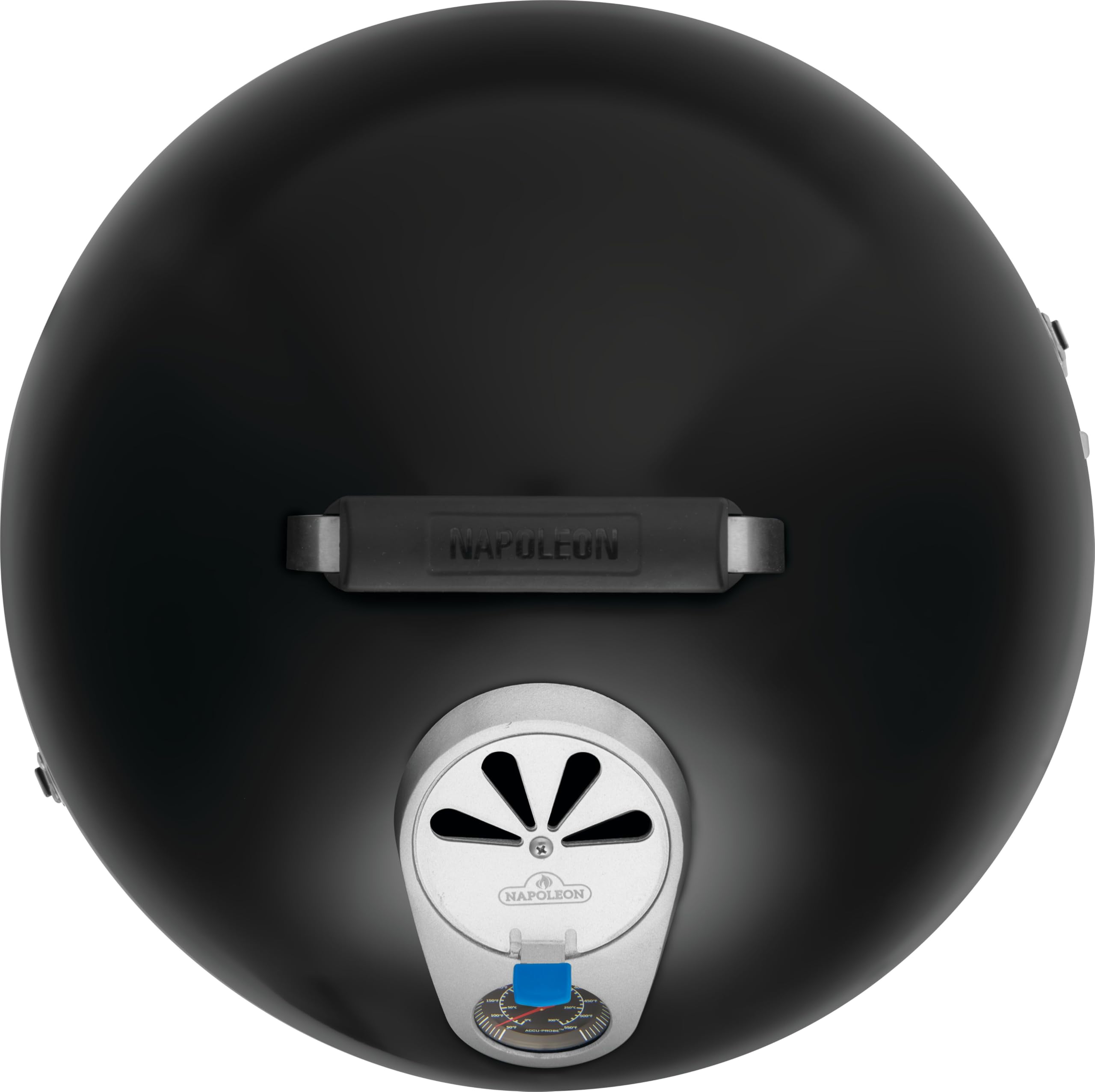 Napoleon Apollo® Fumoir vertical à eau au charbon de bois 45,7 cm, finition noire brillante, grilles en acier inoxydable, jauge de température ACCU-PROBE
