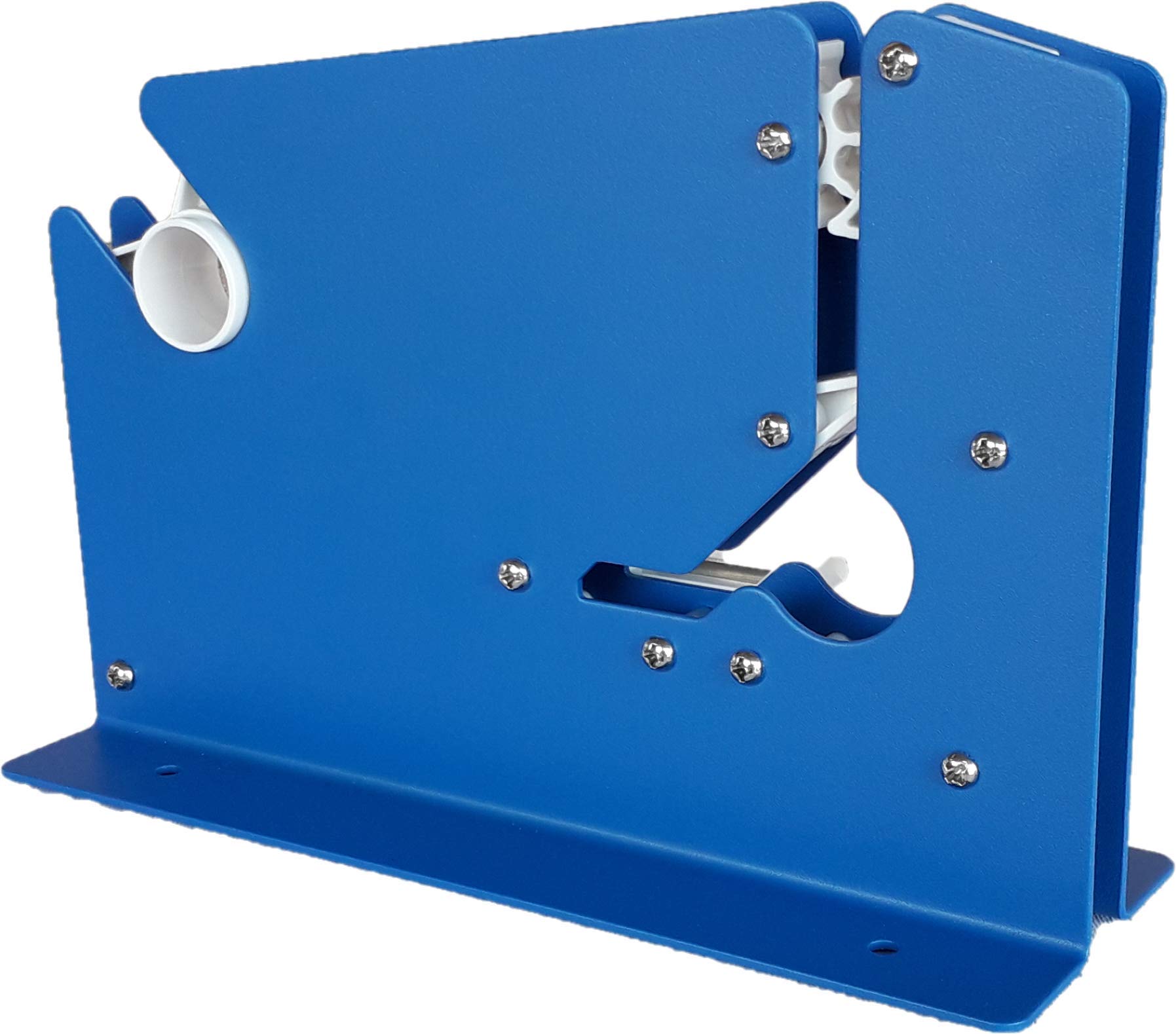 Maquina Cierra Bolsas en Metal Color Azul para Rollos de Cinta Adhesiva de 12 Milimetros