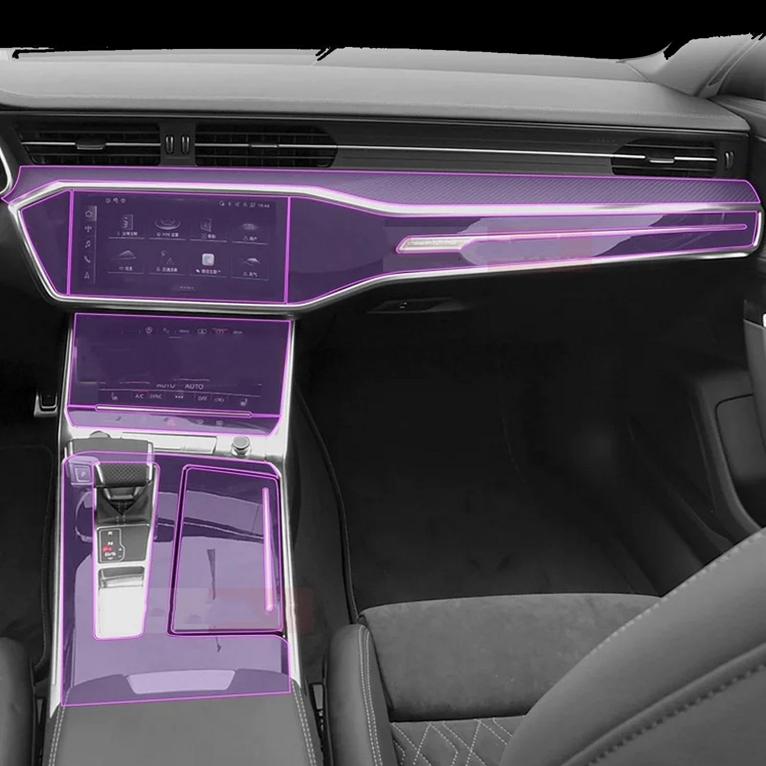 Film de protection intérieur Audi S6 RS6 2019-2023 en TPU auto-cicatrisant