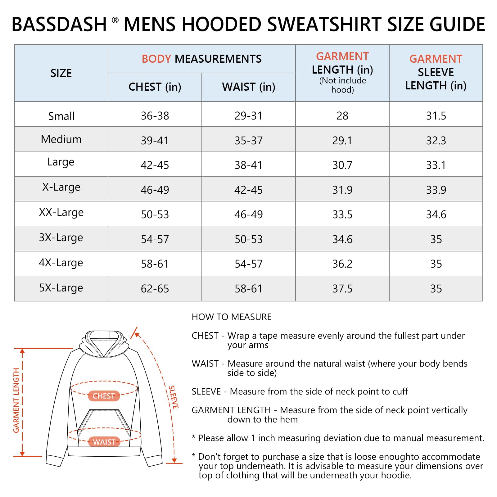 Bassdash Felpa con Cappuccio Hoodie in Pile da Pesca da Uomo con ghetta per Il Collo Felpa da Resistente all'Acqua FS18M
