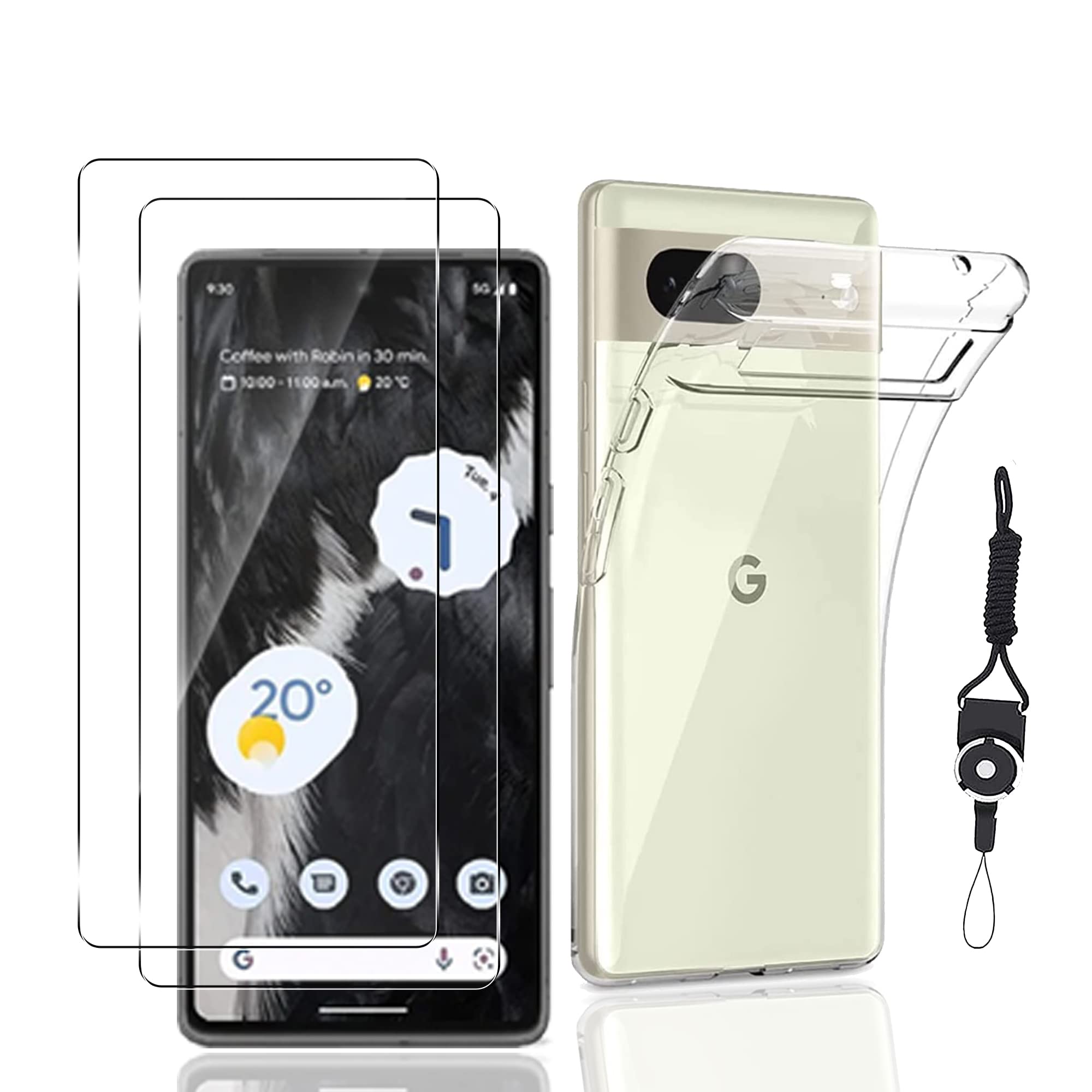 pixel7 Lemon128GB SIMフリーTPU保護フィルム、ケース付き