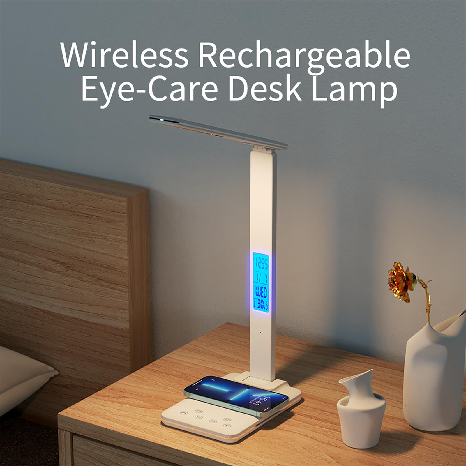 Lampe De Luminothérapie, Lumière Dépression Hivernale Portable Avec Écran D'affichage, 3 Températures De Couleur Réglables Et Contrôle Synchronisation, Support Pliable À 90 Degrés, Pour La Maison