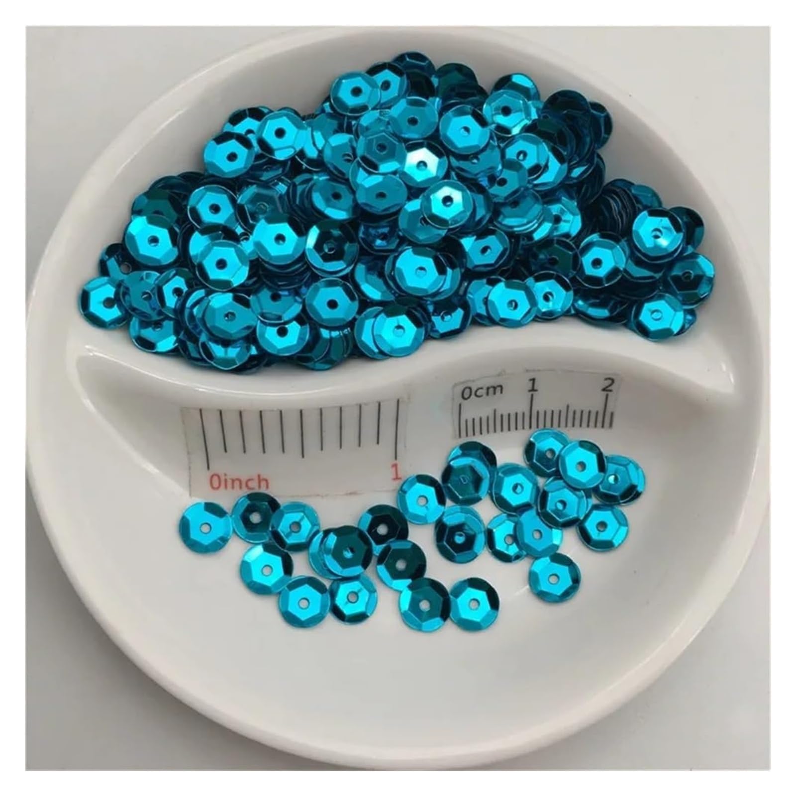 Cekiny, Kubek okrągły do ​​szycia ręcznego wielokolorowy 3-10mm(Light Green,3mm D Cup 10g 2500)