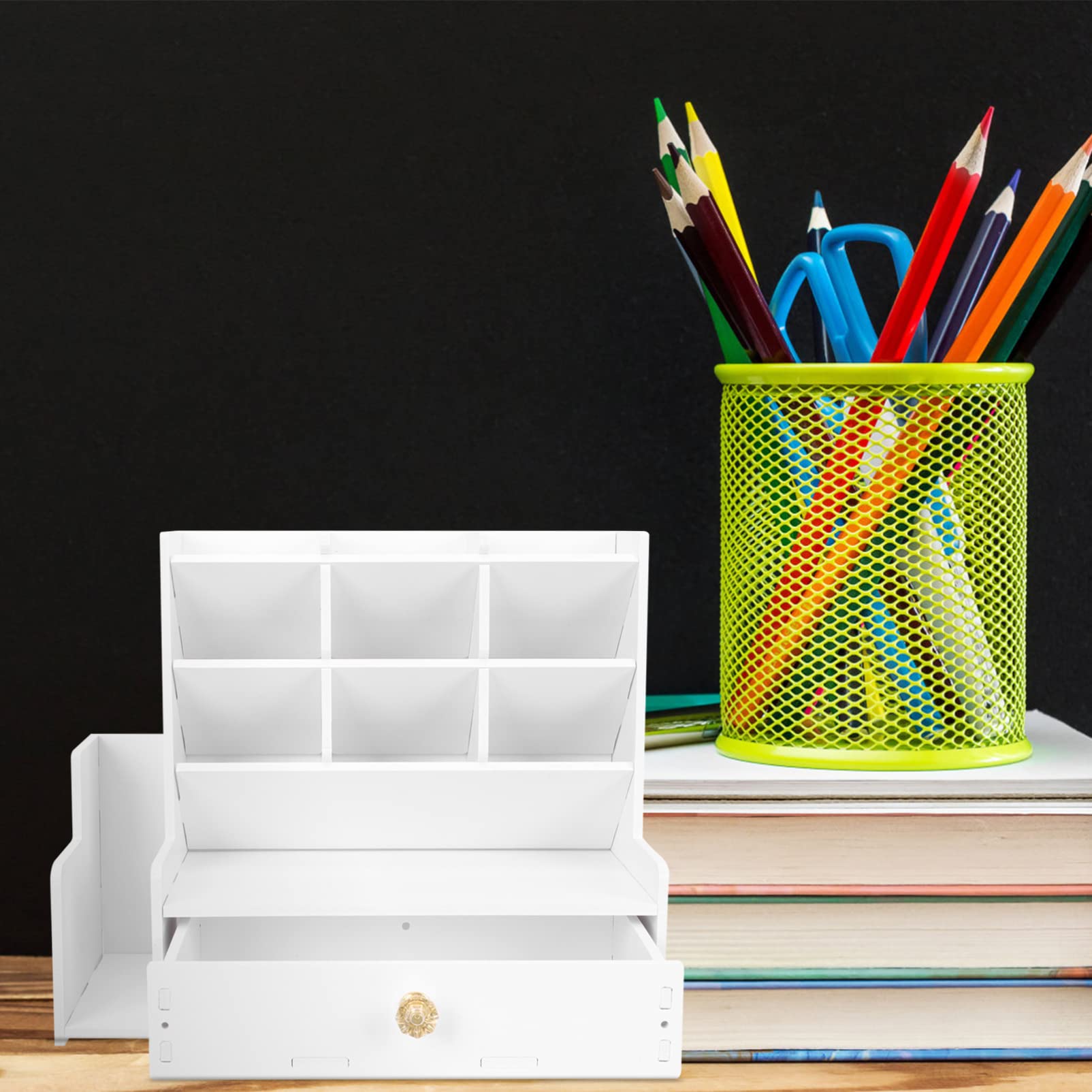 STOBOK Bleistifthalter für Schreibtisch Stiftehalter für Haushalt Multifunktions-stiftehalter als Aufbewahrungsbox Tischstiftehalter für Büro und Schule Dekorativer Stiftebehälter