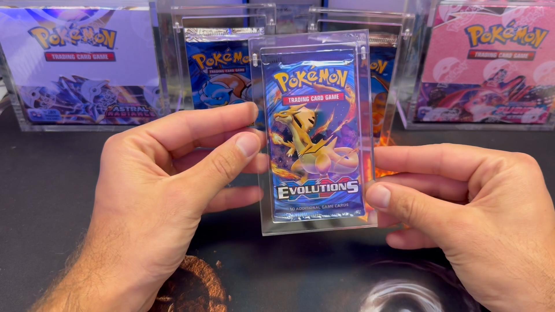 booster box holder Amazon.com: TCGHalo Acrylic Pack Case (5 Pack) Clear Magnetic Lid