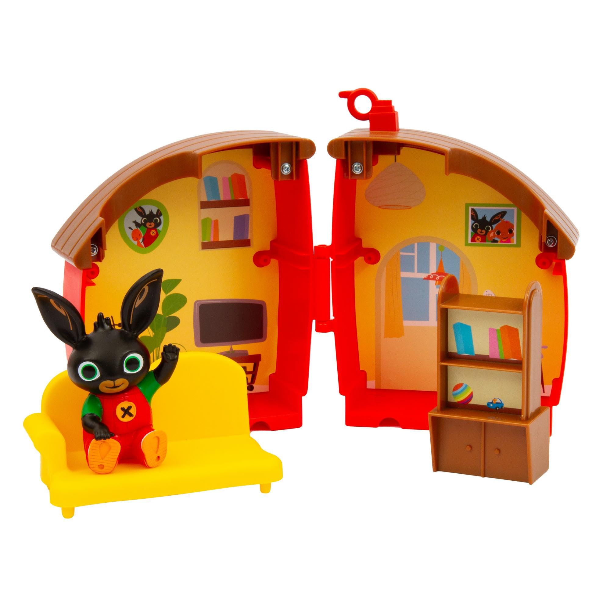 Giochi Preziosi Bing - Mini Playset Apribile Della Casetta Di Bing Composta Da 2 Stanze, Accessori E Con Personaggio Incluso, Per Bambini A Partire Dai 12 Mesi, Piccolo