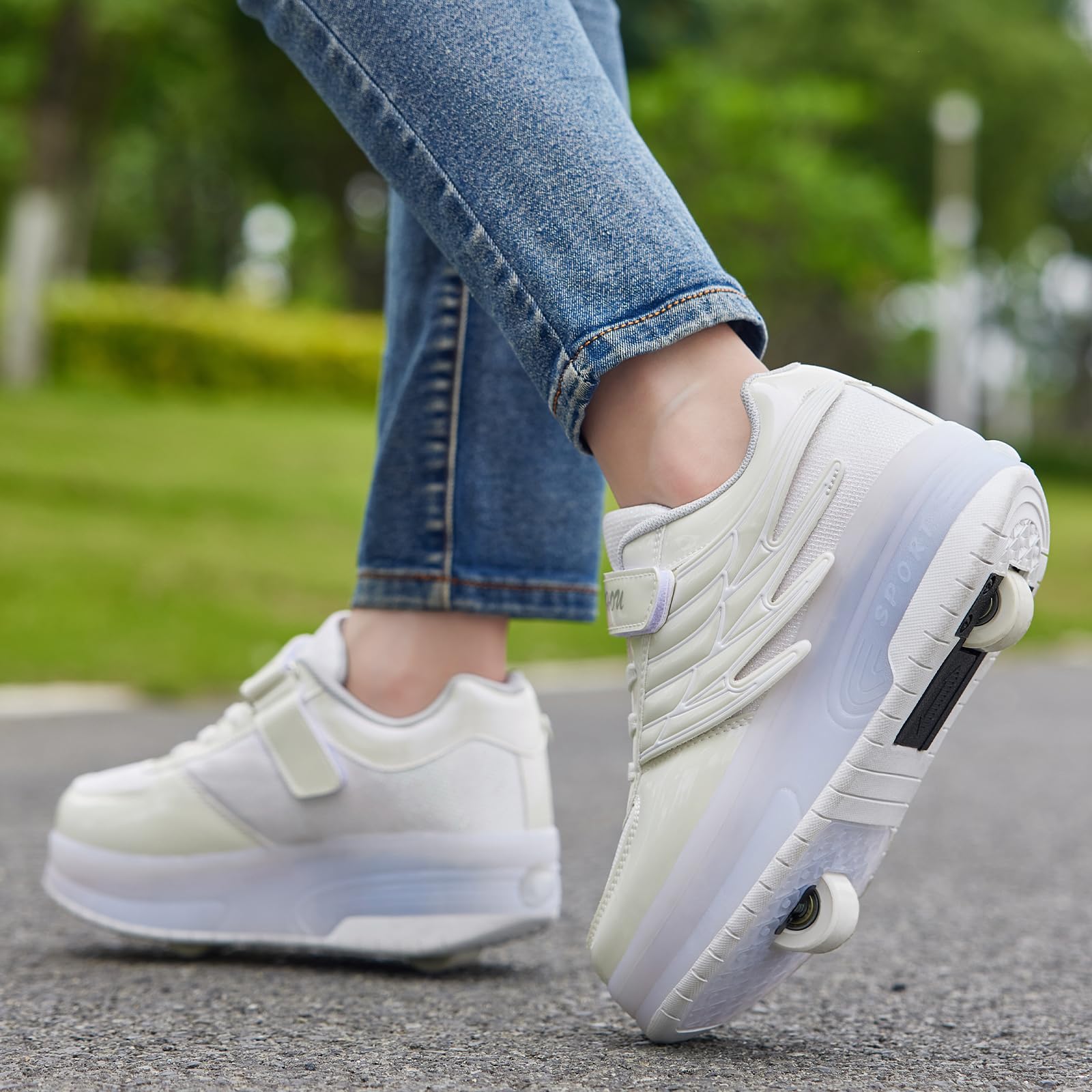 Zapatillas LED para patinaje con ruedas para niñas y niños