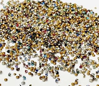 400 Vintage Austrian Crystal 1mm. to 2mm. Tiny Rhinestones - Jewelry Repair J48