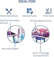 Vista 3 de Delta Children - Juego de mesa y sillas para niños con almacenamiento