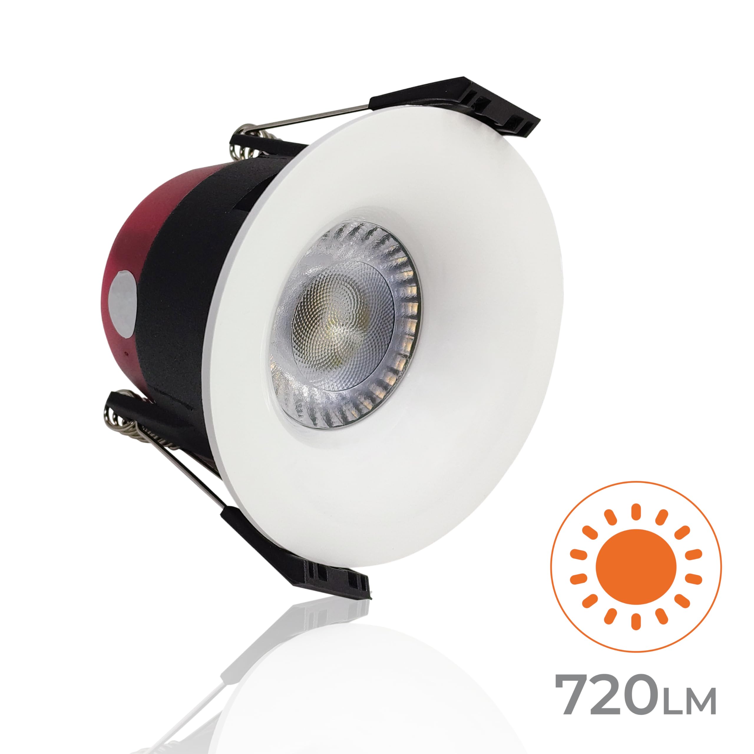 LED ATOMANT 10x LED Einbaustrahler Ausschnitt 70mm 8W CCT 3000-6500K IP65 | Durchmesser 85mm, Mit CCT-Farbtemperaturwahlschalter, 720 Lumen, Direktanschluss an 220V