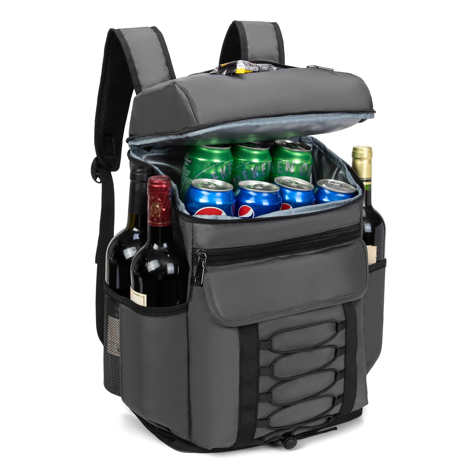 Insulated Cooler Backpack, Waterproof Leak Proof Cooler Bag Portable Ice Chest Backpack for Camping Hiking Picnic