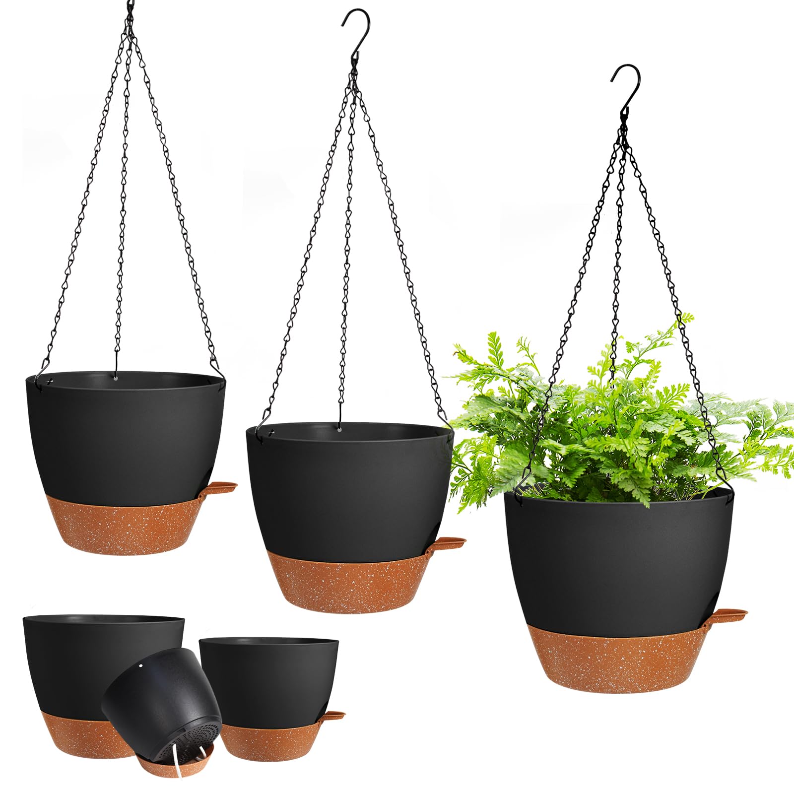 Lucieblessdesign 3-Pack Hanging Planter