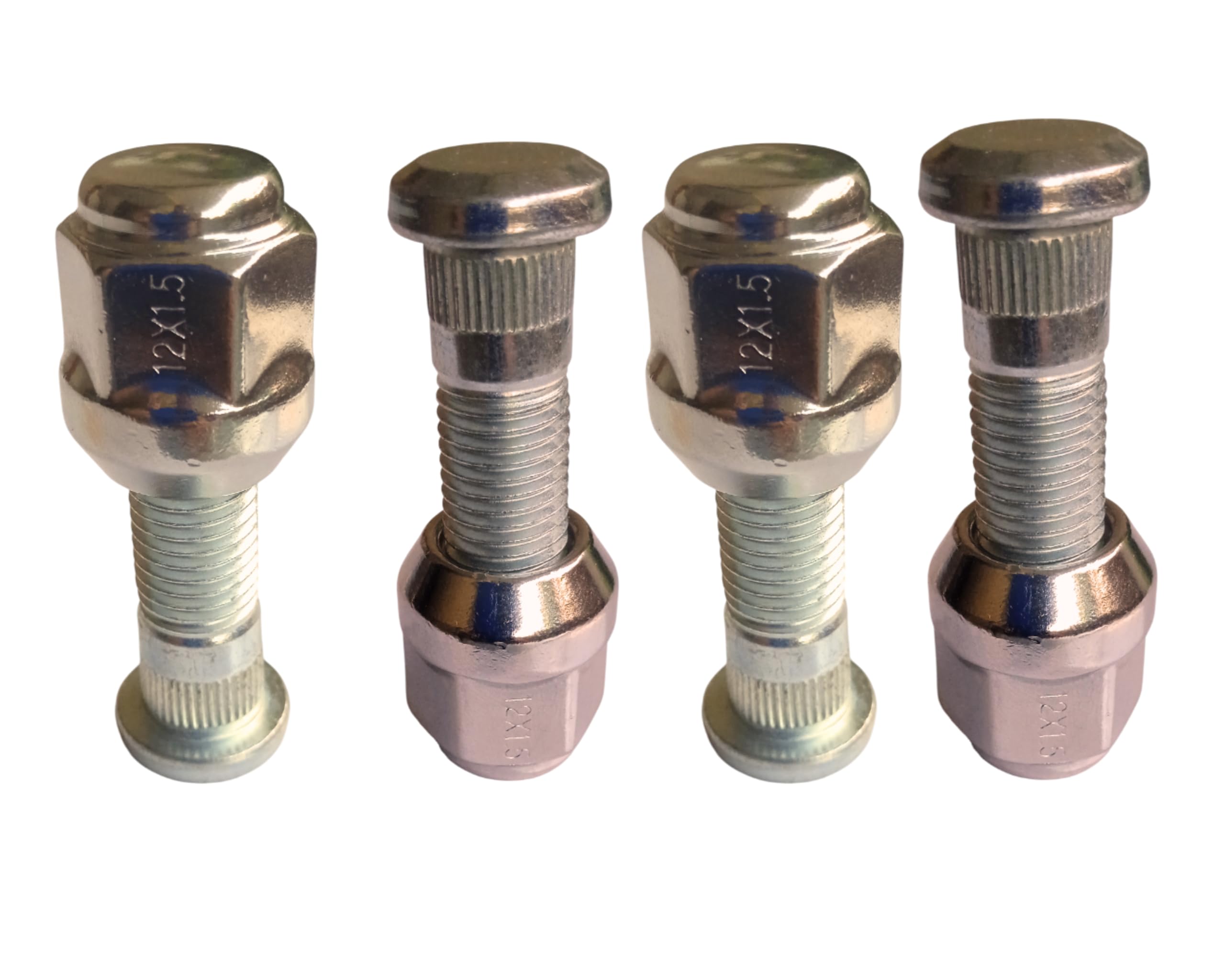 Wheel Lug Nut Bolt Set M12x1.5 Compatible with Honda Amaze, City