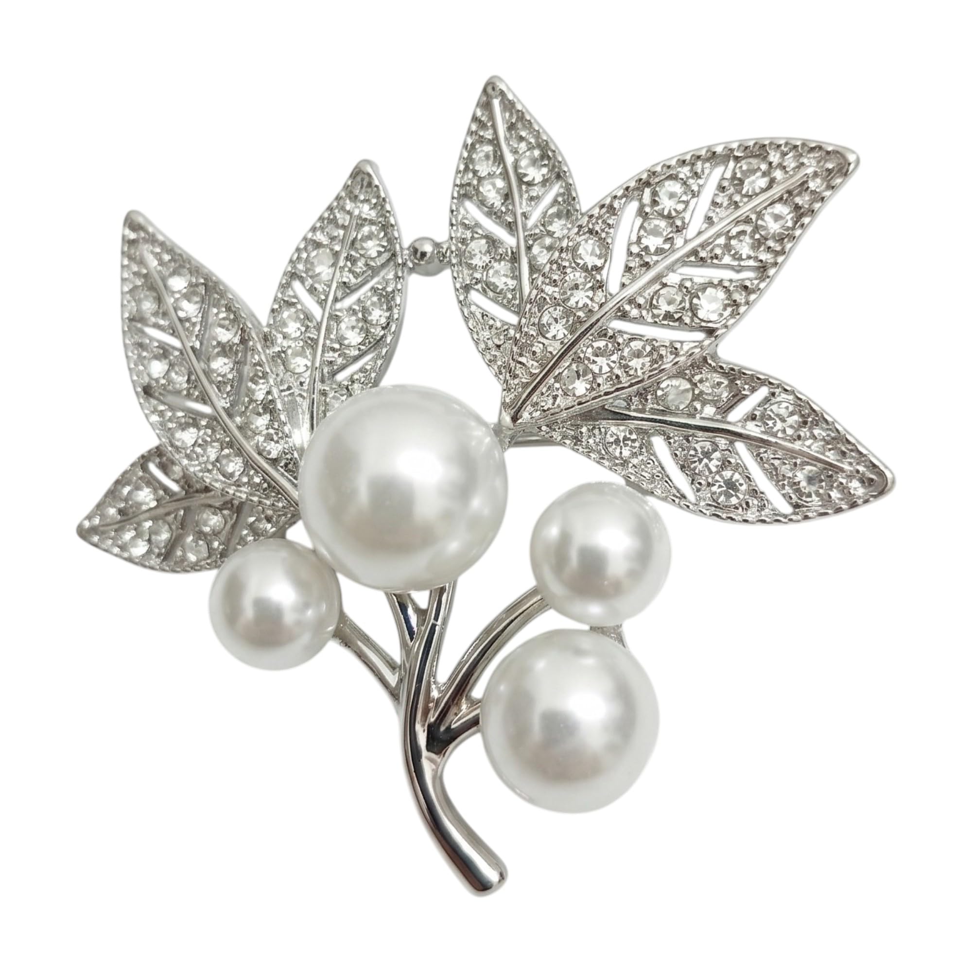 Women Silver-Tone Vintage Floral Women Brooch Pin-image-36