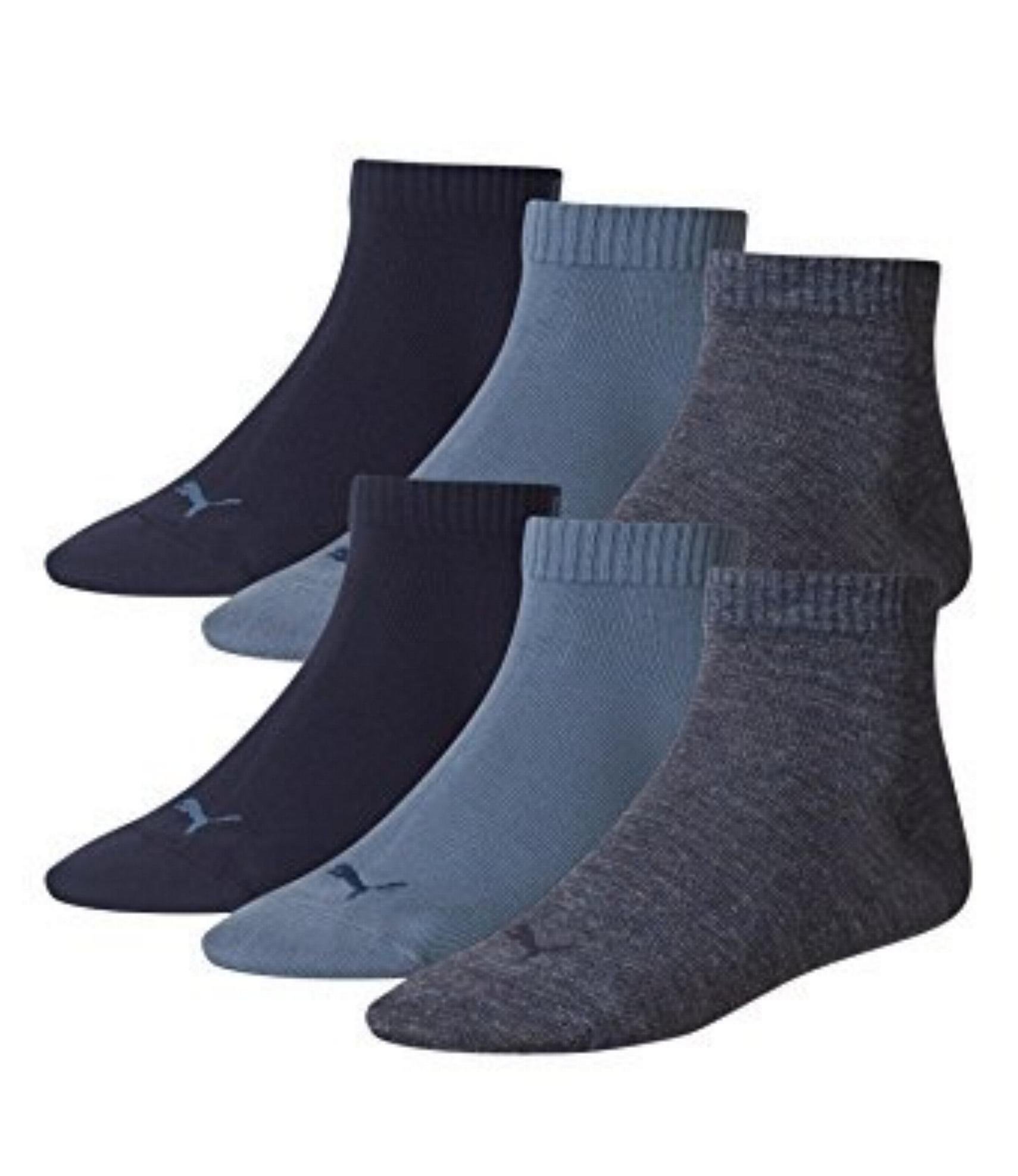 PUMA Puma Quarter Socken, kurze Socken, Sportsocken, mt 43-46, Blautöne - 460