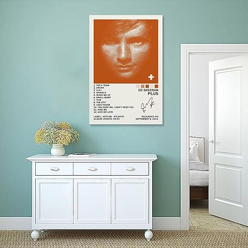 Miniatura 4 de Ed Sheeran Plus - Póster de portada de álbum, lienzo, arte de pared, para sala de estar, dormitorio, pintura de 12 x 18 pulgadas