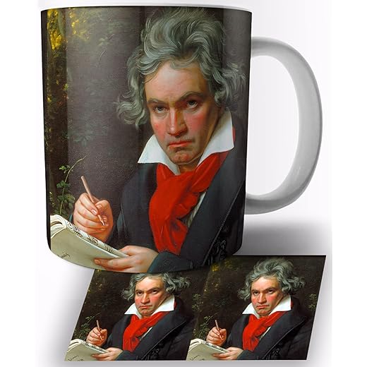 Ludwig van Beethoven Keramik Becher 325ml Tasse Mug