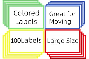 6" x 4" Storage Bin Labels, Essential Organization Tool for Home and Office