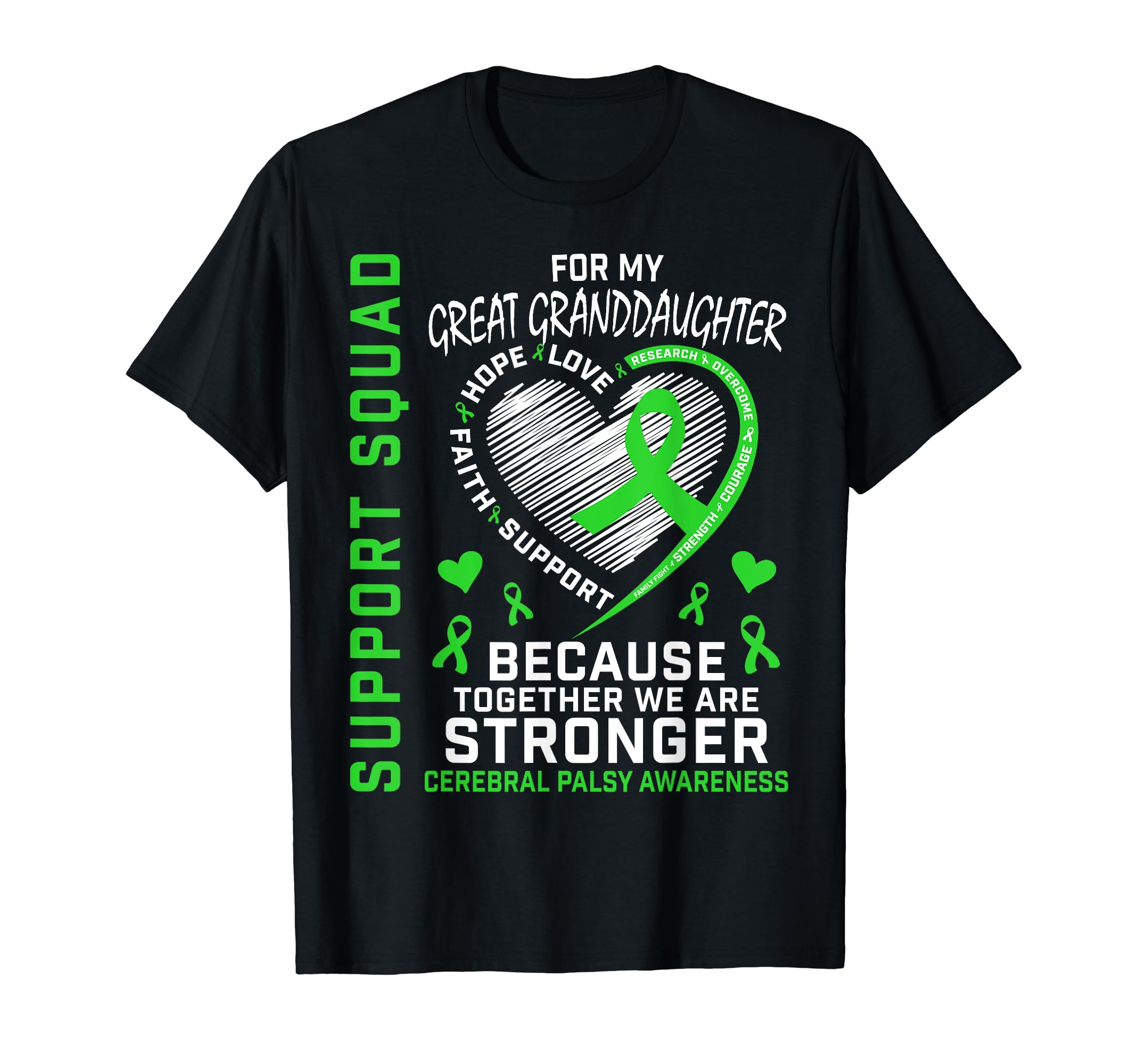 Great Granddaughter Cerebral Palsy Awareness Products CP T-Shirt