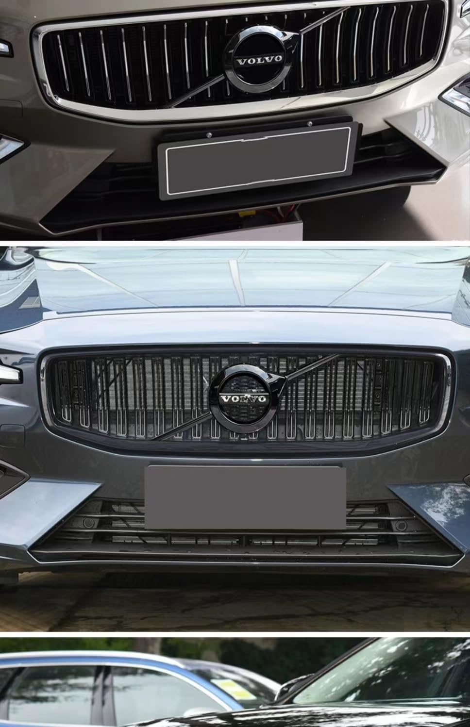 Auto Badge Emblemen Logo voor Volvo XC60 2018-2021,Motorkap voor Achter Embleem Kofferbak Decals Styling Zelfklevend Auto Styling,G