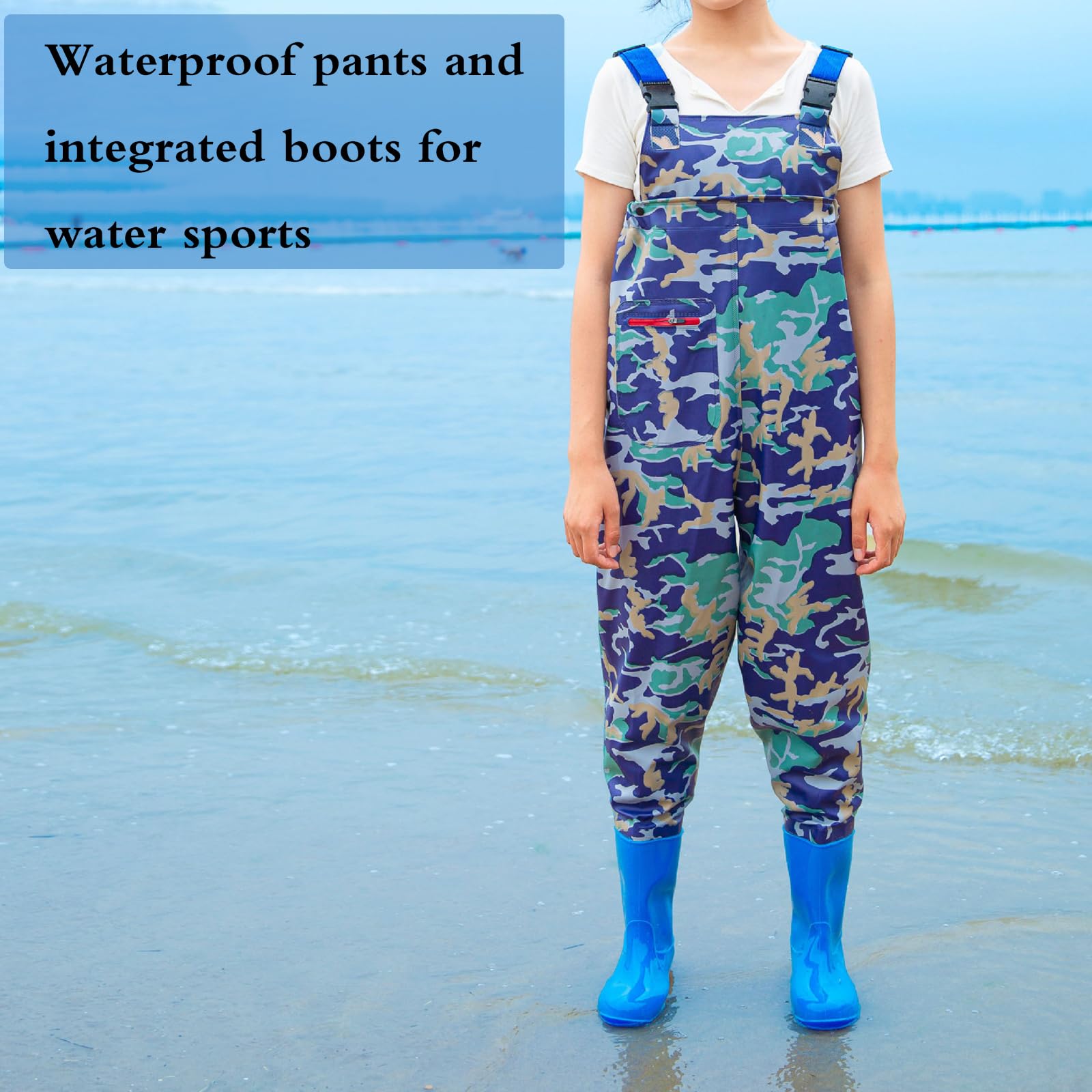 Waders da Pesca con Stivali da Donna, Waders da Pesca con Stivali, Waders da Donna, Antiscivolo e Resistenti, Sufficiente attrito, Impermeabili, per guadare, Pesca a Mosca, Caccia,