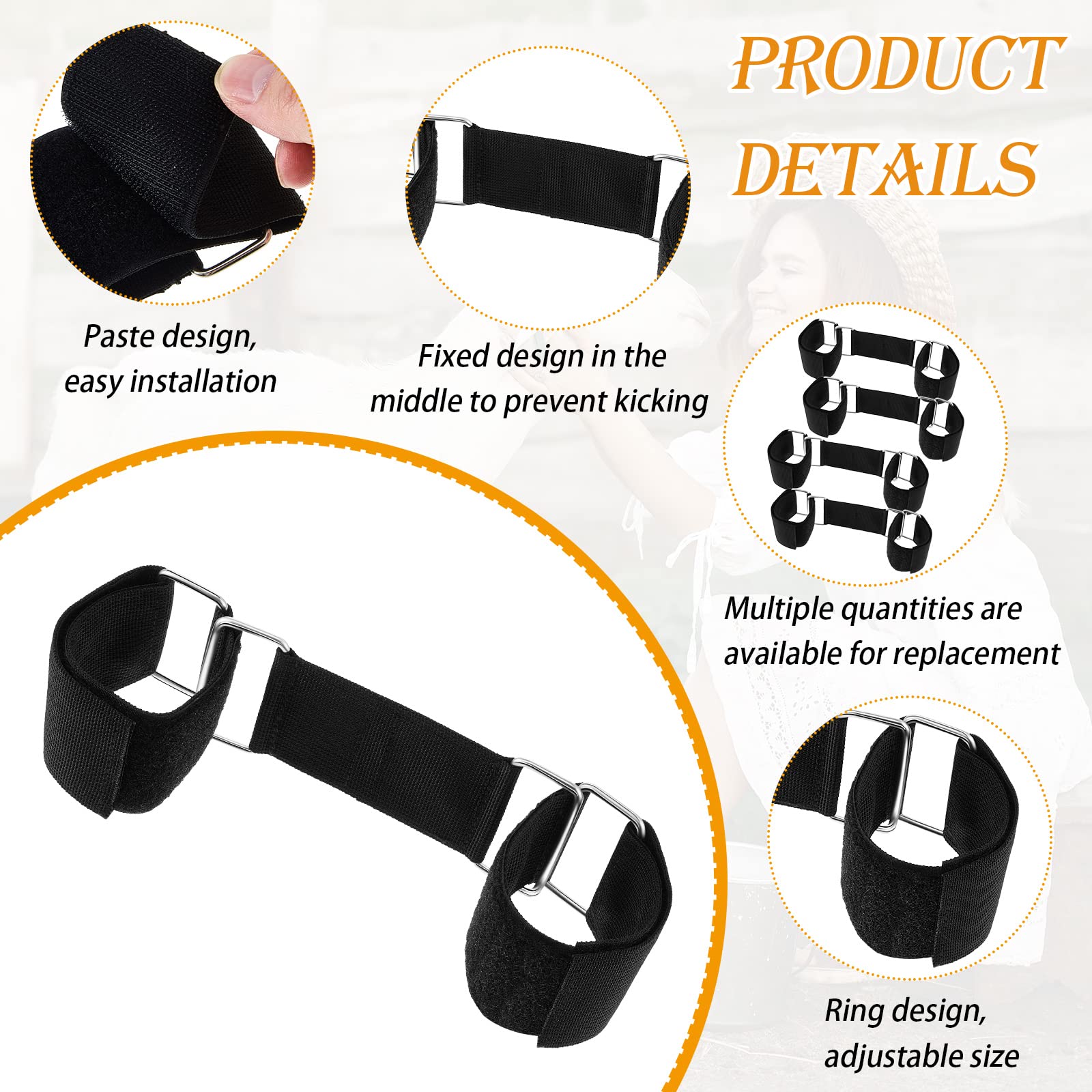 Dairy Goat Equipment Goat Hobbles For Milking - Binding Tool For Nubian & Nigerian Dwarf Goats Nylon Goat Hobbles - View #5
