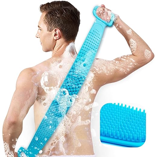 Inmorven Silicone Back Scrubber - Exfoliating Handle - 30/35