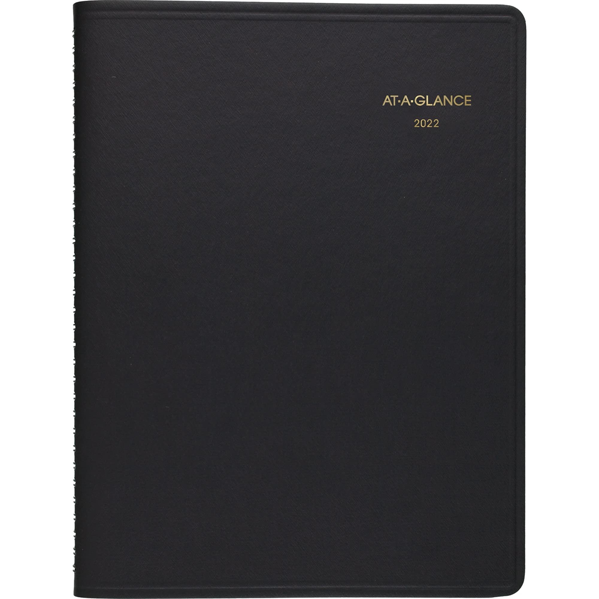 2022 Weekly Appointment Book & Planner by AT-A-GLANCE, 8-1/4" x 11", Large, Black (7095005)