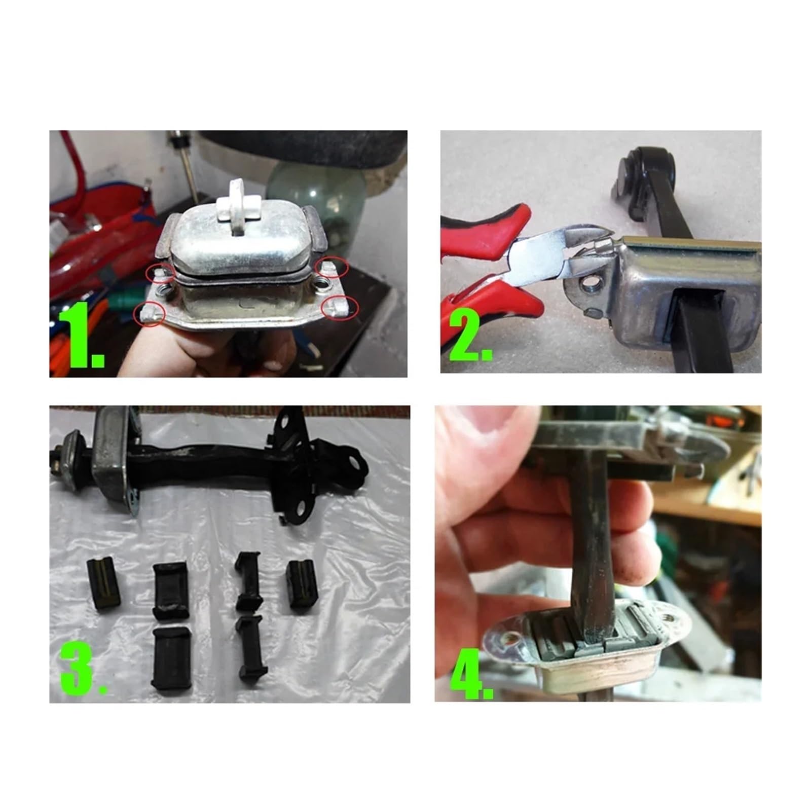 Zawias drzwi przednich Do Honda do CR-V RE RD4 RD5 | RD6 RD7 2003–2012 do 2-drzwiowego samochodu lewego prawego Zestaw naprawczy ogranicznika paska kontrolnego drzwi
