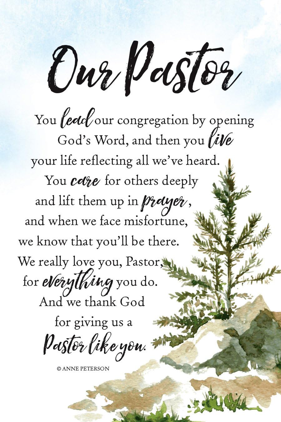 DEXSA Our Pastor Wood Plaque with Inspiring Quotes 6
