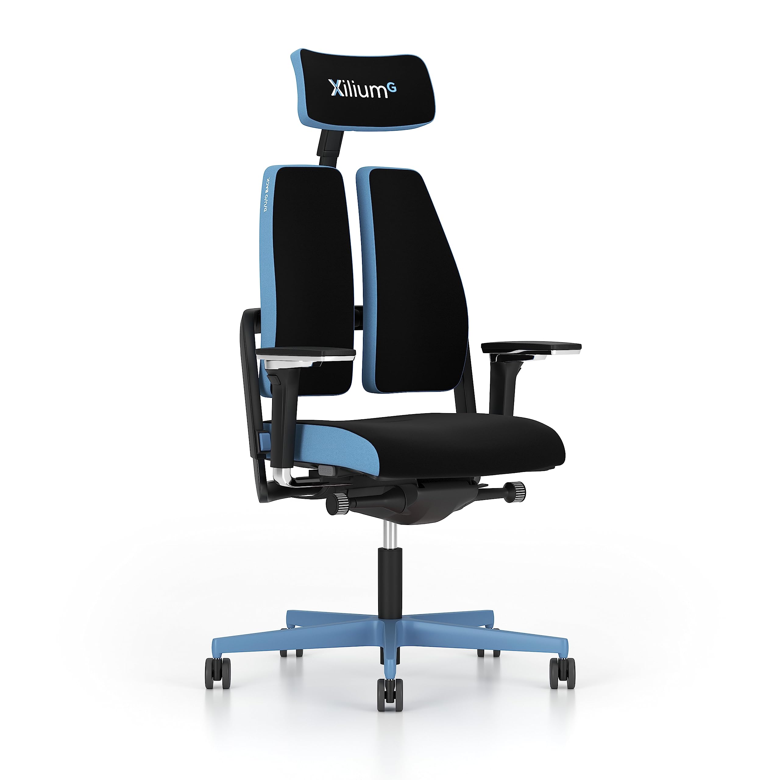 Piqueras y Crespo Xilium G Duo Translak X-Move Stuhl, blau, Arm XD Kopfteil 2D