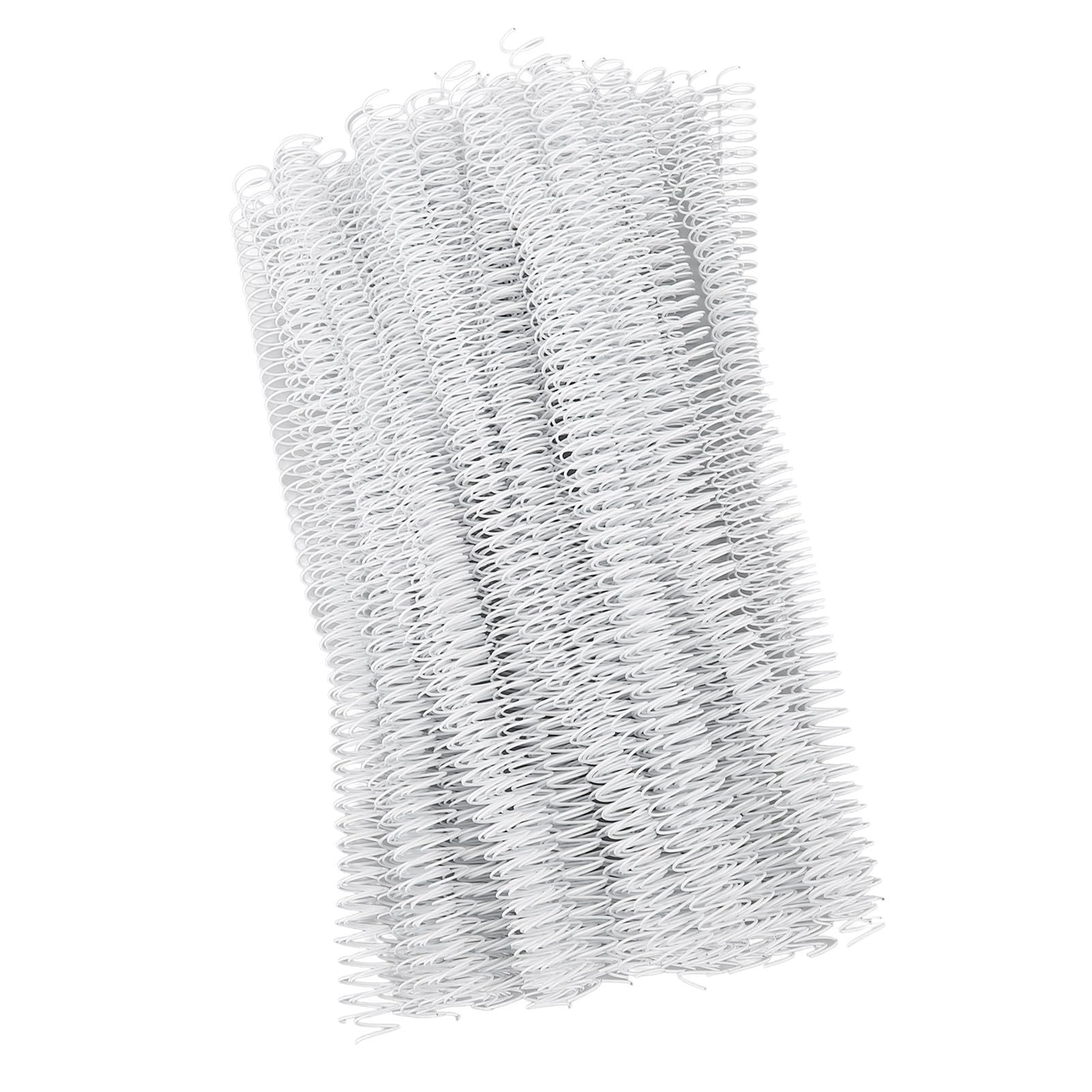 Schwarz, 100 Stück Einzelschleifen-Drahtbinderücken – 1/2 Zoll Durchmesser, 12,7 mm Spiralbindungsspulen – 4:1 Teilung mit 48 Zähnen – 90 Blatt Kapazität – kompatibel mit Papier (Weiß)