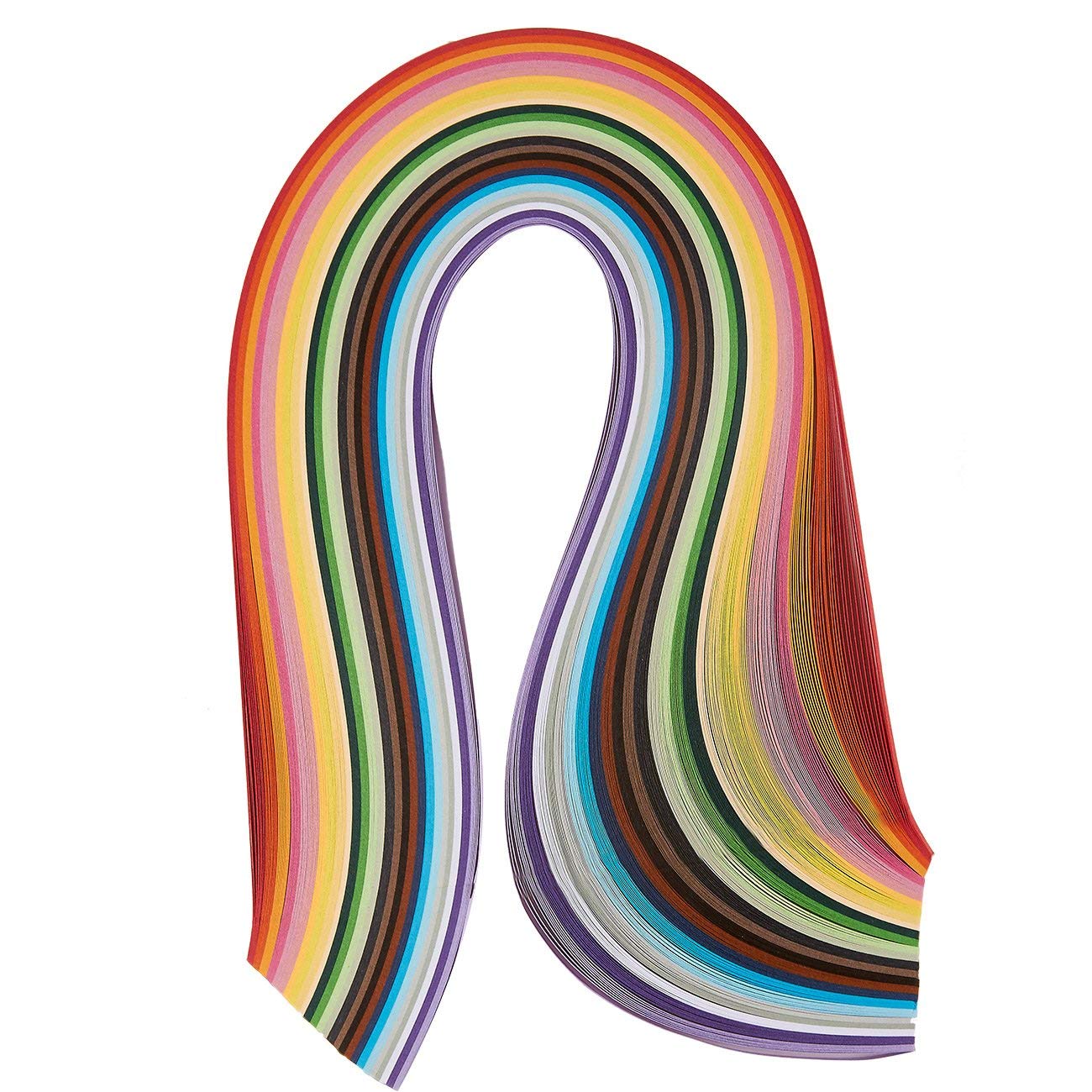 PRANSUNITA Paper Quilling strips Size 7mm : Pack of 1000 Strips for DIY Qulling Crafts and art work