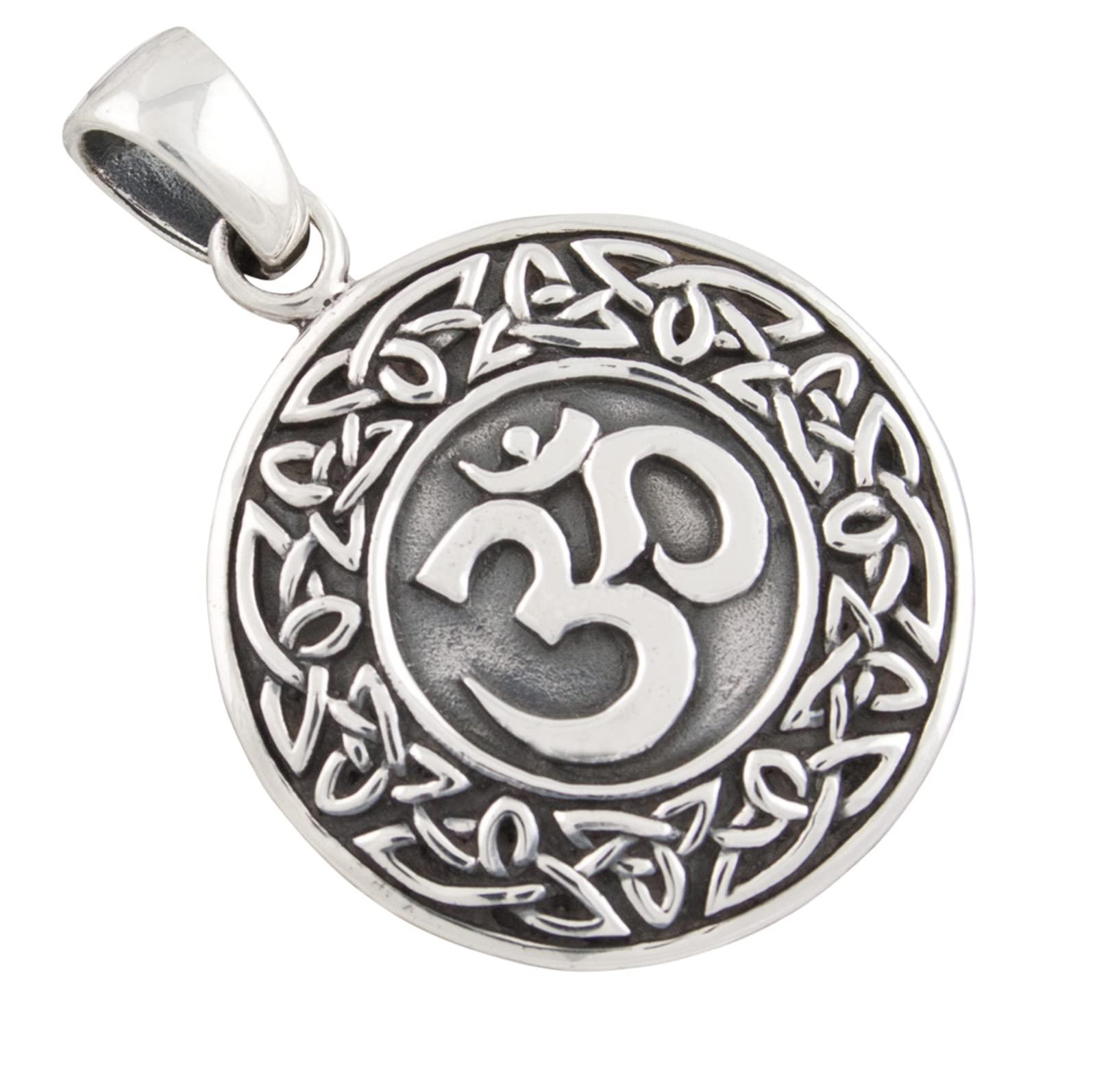 AFP Anhänger Aum Om Amulett Meditation 925 Sterling Silber AS-449