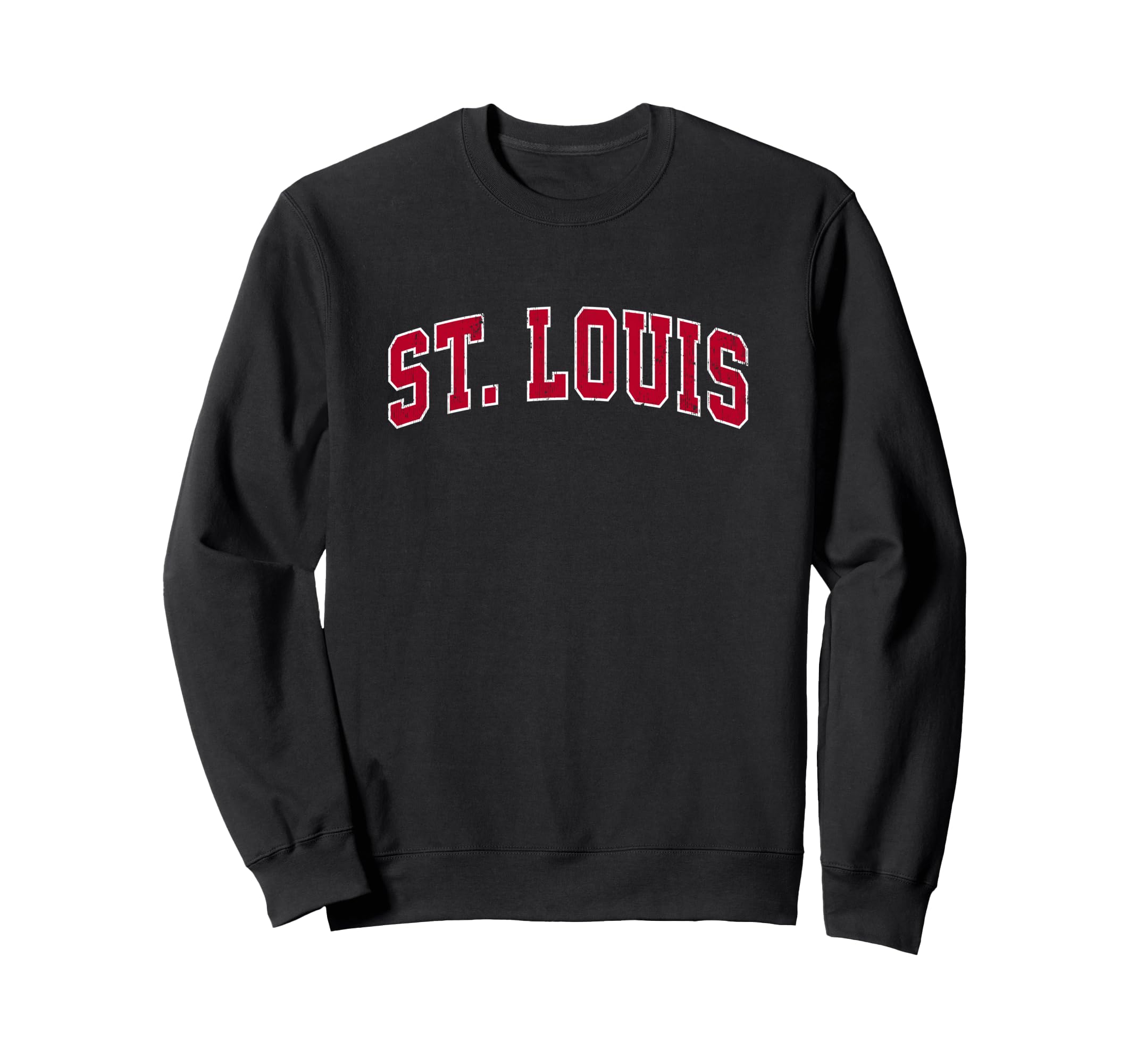 St. Louis Missouri MO Vintage Sports Design Red Design Sweatshirt
