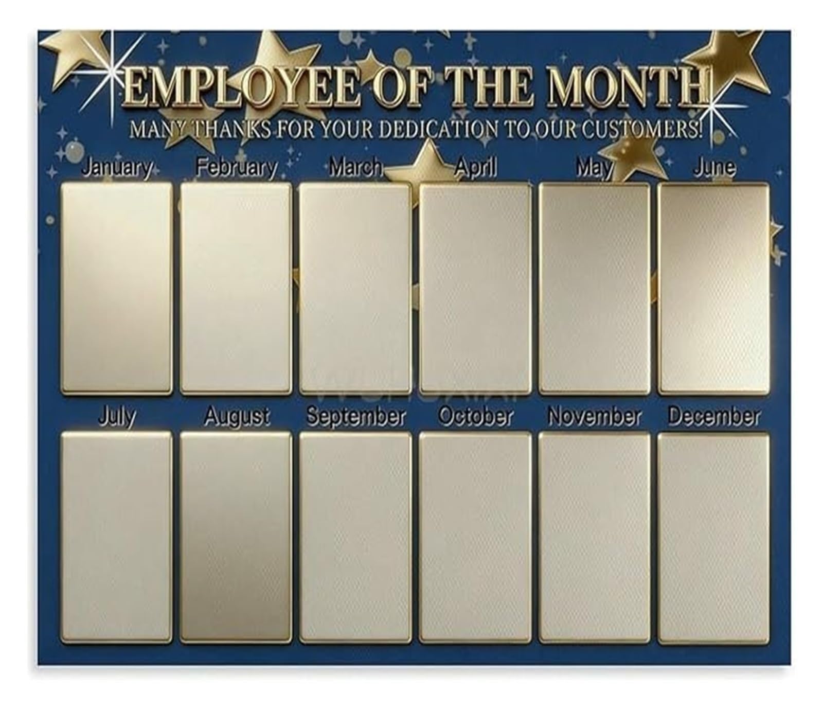 MDBJTCYZN Team Appreciation Canvas Art Employee Achievement Showcase Poster for Office Workplace Wall Decor Motivation(Unframed,12x18inch(30x45cm))