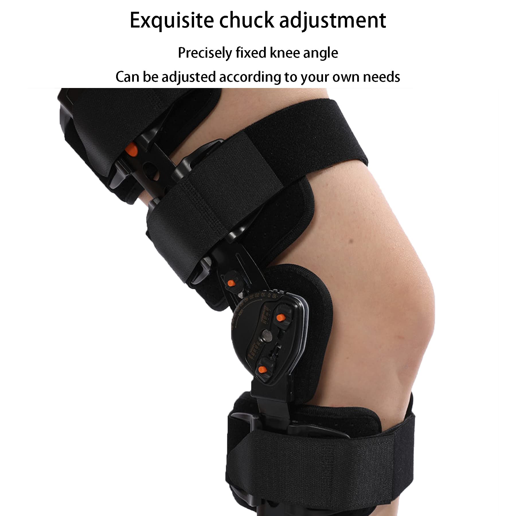ROM Rodillera Ajustable para Pierna para Lesionados Esguinces Artritis Desgarros del Menisco Lesiones Ligamentosas Adapta Tanto Piernas Rodilla Derecha Izquierda Hombres Mujeres