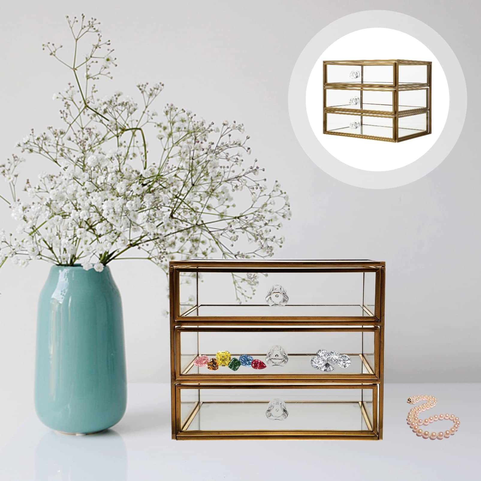 Alipis Boîte De Rangement Niveaux Pour Bijoux Cosmétiques Maquillage Papeterie Compacte Et Légère