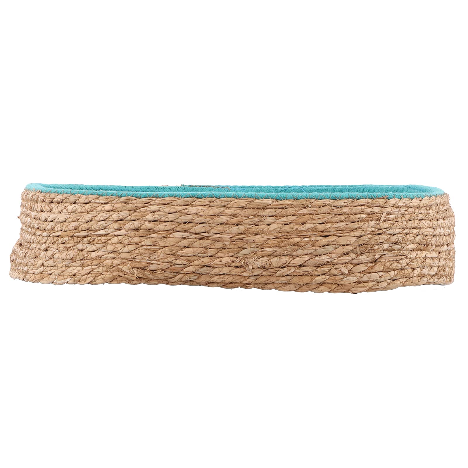 Qcwwy Letto Rotondo in Rattan per Gatti, Cuccia Intrecciata Traspirante,