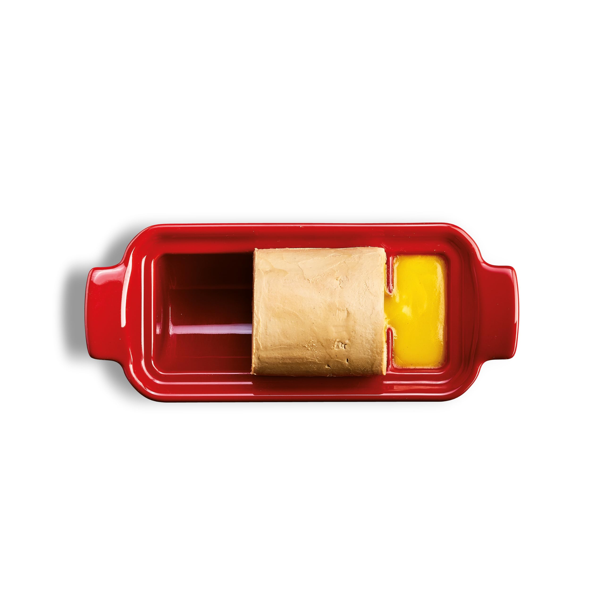 Emile Henry Terrine à Foie Gras Médaillon 24 cm – Céramique Rouge Grand Cru – Cuisson au Four Sans Bain-Marie – Plat à Terrine Fabriqué en France