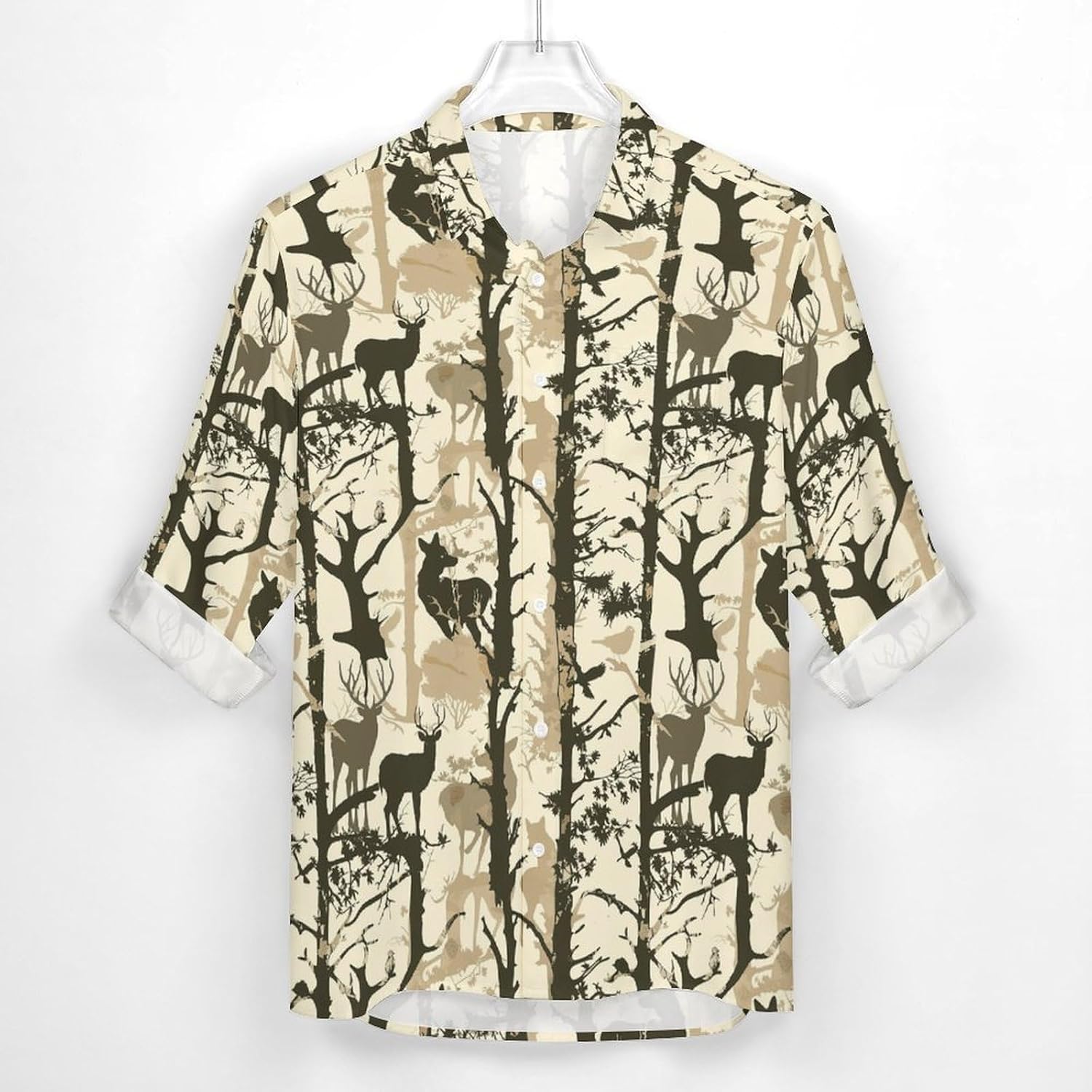 Men's Button Down Shirts Casual Wrinkle Free Long Sleeve Shirt Pocket Summer Fall Shirt Jacket