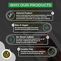 Vista 6 de Tintura de henna para cabello y barba, 100 % natural y libre de químicos, The Henna Guys, Paquete de 1, rojo, natural (Natural Red)