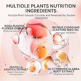 BREYLEE Rose Eye Mask, Under Eye Patches with Collagen & Hyaluronic Acid, Treat Puffy Eyes, Dark Circles, Wrinkles & Fine Lines, Smoothing Skin Care for Women & Men - 60 Pcs