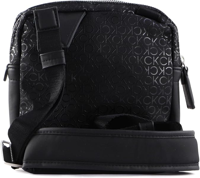 Calvin Klein cross body bag CK Elevated Reporter Black Tonal Mono
