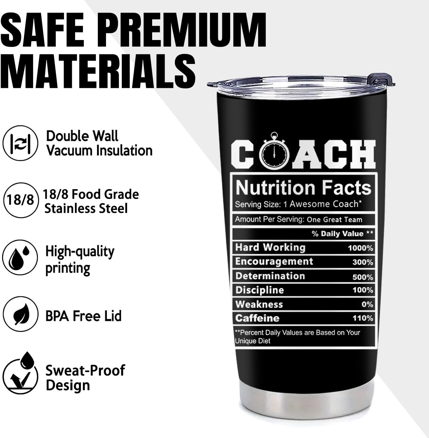 Track and Field Gifts - Track and Field Coach Gifts - Stainless Steel Vacuum Insulated Tumbler 20 Oz - Image 5