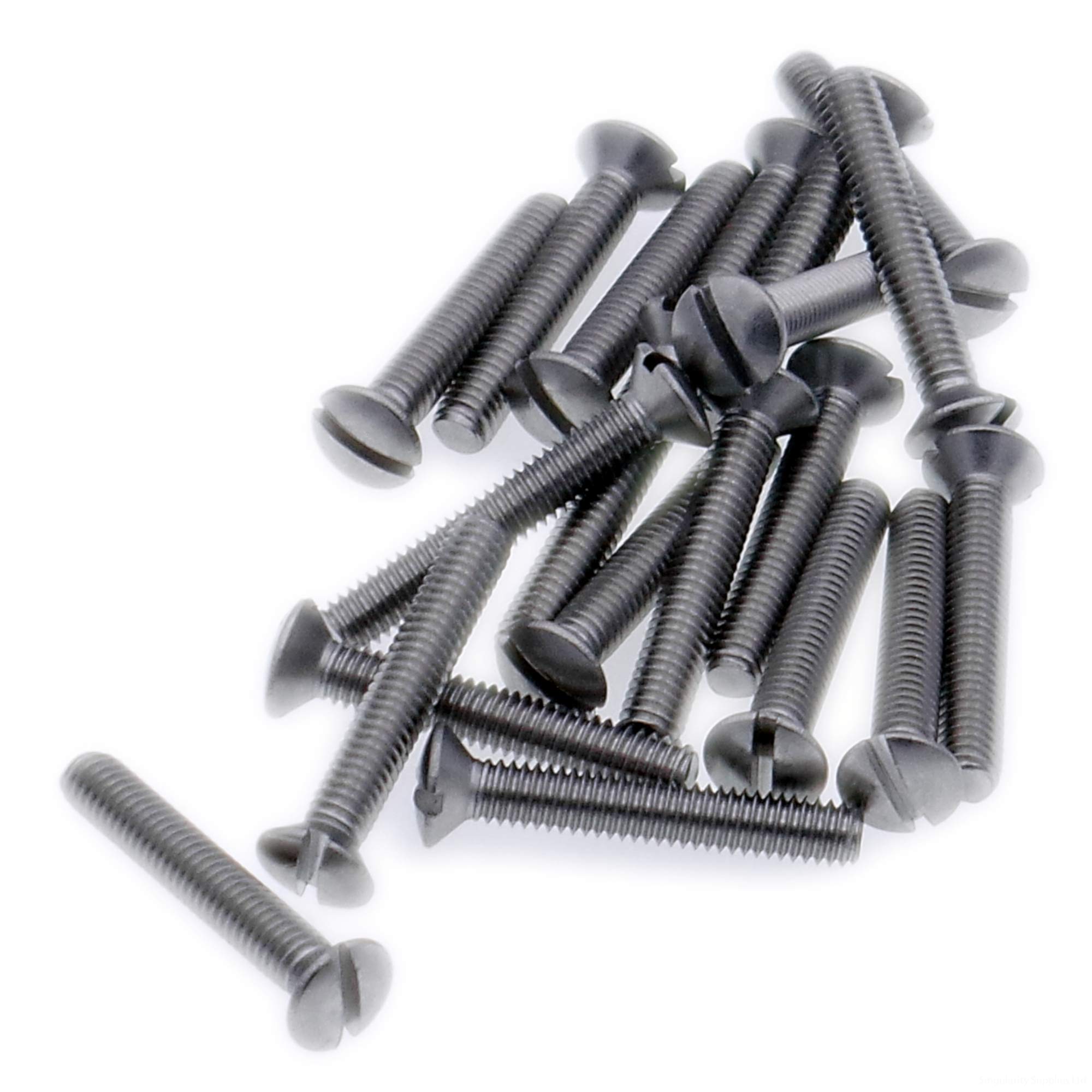 Singularity Supplies M4 (4Mm X 35Mm) Slot Raised Countersunk Machine Screw (Bolt) - Stainless Steel (A2) (Pack Of 20)