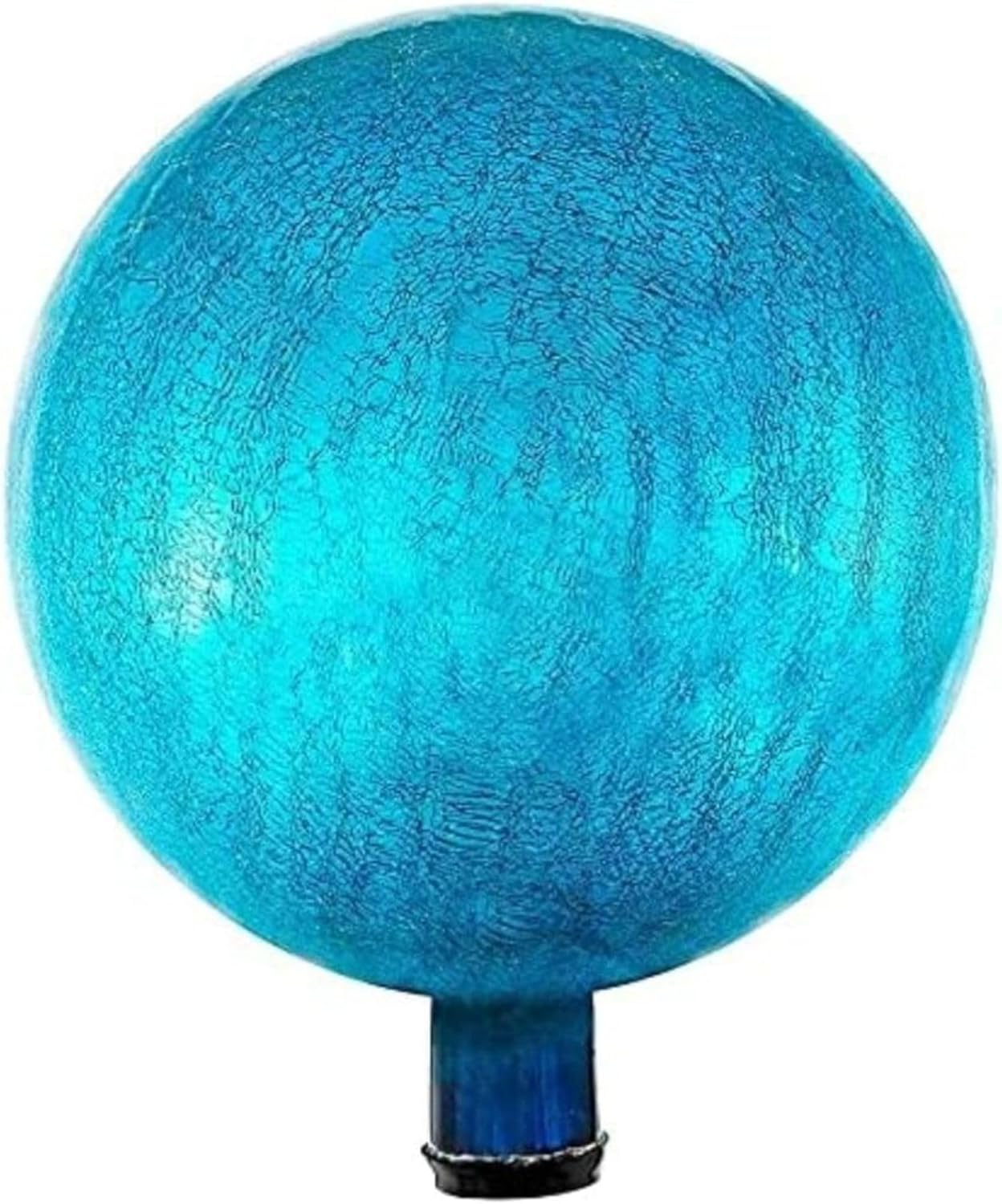 12-Inch Teal Reflective Glass Garden Orb, Mirror-Polished Hollow Sphere for Weather-Resistant Outdoor Yard Décor, Lawn Accent, Patio Landscaping, and Home Ornament, Shine, and Timeless Charm